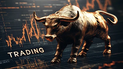 Bull market illustration representing financial markets and Anti-Money Laundering (AML) compliance.
